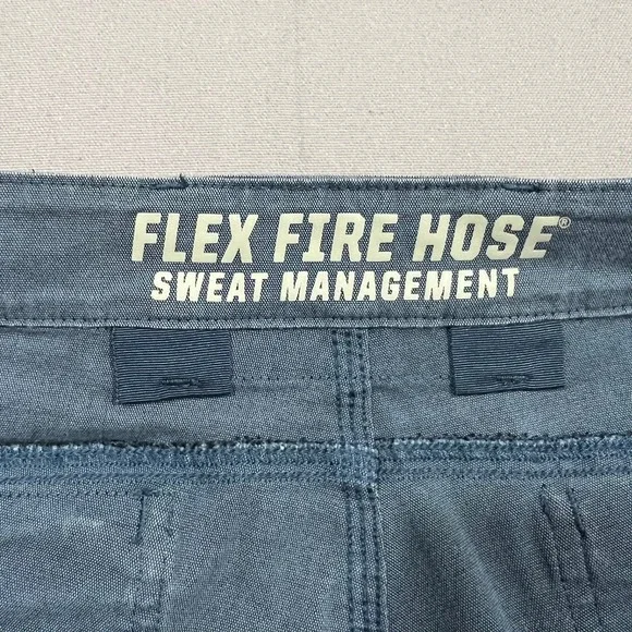 Duluth Trading Flex Fire Hose Sweat Management Carpenter Pants Blue Men 36x34 - Picture 5 of 16